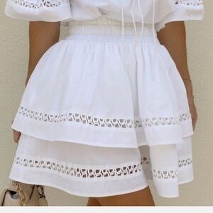 Vita Grace Valetta Tiered Mini Skirt